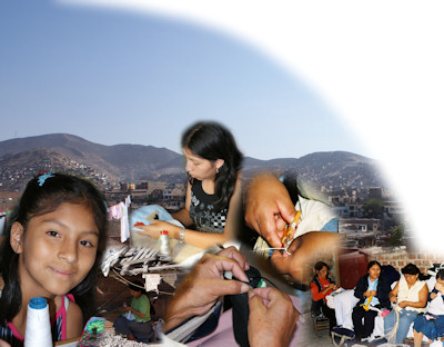 Collage from Shanty Towns in Lima
